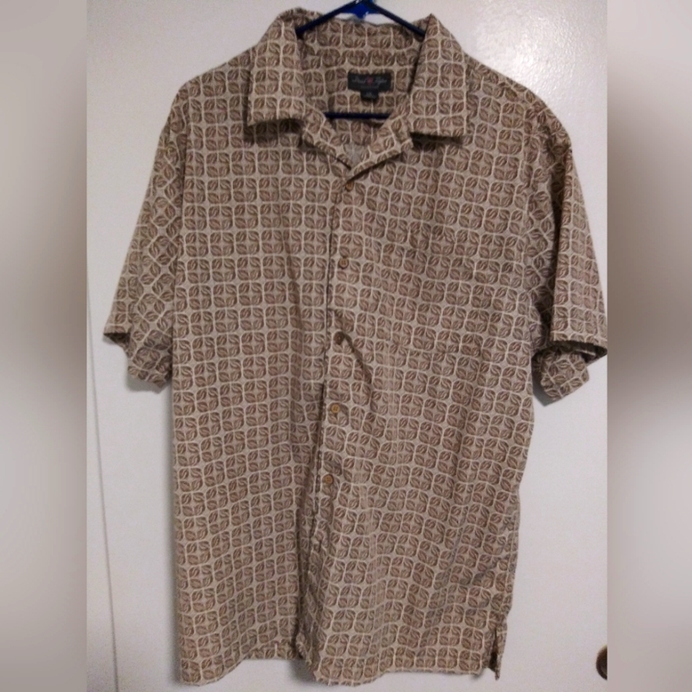 David Taylor Large Button-Up Dress Shirt